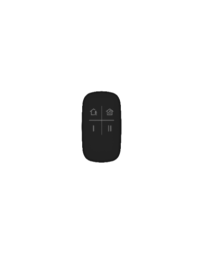 DS-PKF1-WE (цв. черный). Брелок 4-х кнопочный с обратной связью. AX PRO Hikvision в Братске