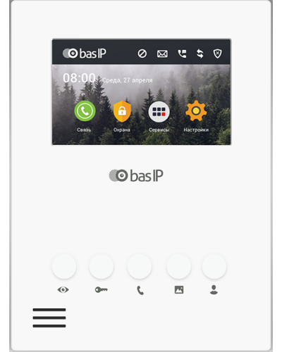 AU-04LA (AU-04L) WHITE. Монитор IP-домофона. BAS-IP в Братске