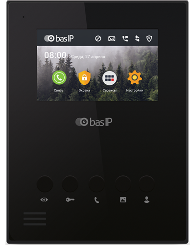 AU-04LA (AU-04L) BLACK. Монитор IP-домофона. BAS-IP в Братске