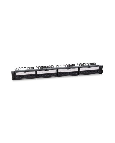 PL-24-KJ-RJ45-Cat.6a-180T (11832c): Патч-панель 19" (1U), 24 порта RJ-45, категория 6a, с задним кабельным организатором в Братске