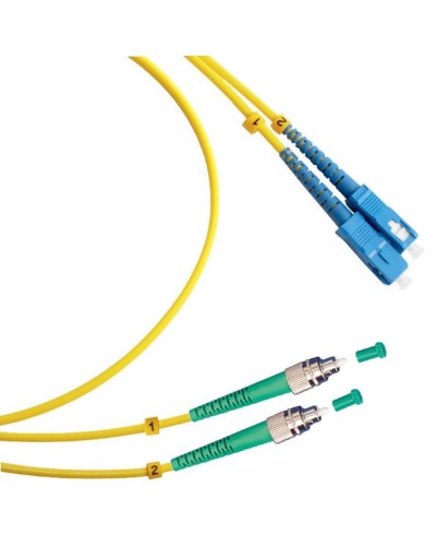FOP(d)-9-FC/APC-SC/UPC-15m (8068c). Патч-корд оптический. CABEUS в Братске