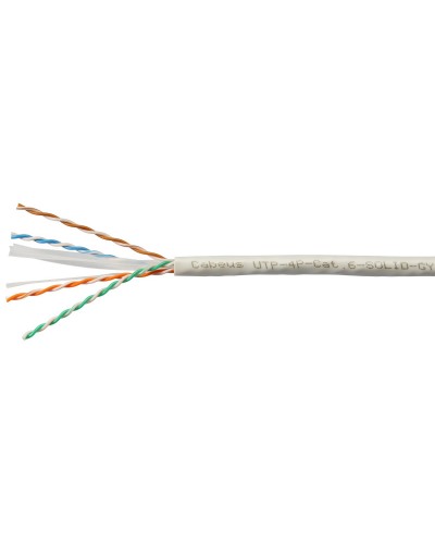 UTP-4P-Cat.6-SOLID-GY (7178c). Кабель «витая пара» (LAN) для структурированных систем связи. CABEUS в Братске