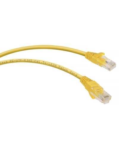 PC-UTP-RJ45-Cat.5e-5m-YL-LSZH (9501c), желтый. Патч-корд медный. CABEUS в Братске