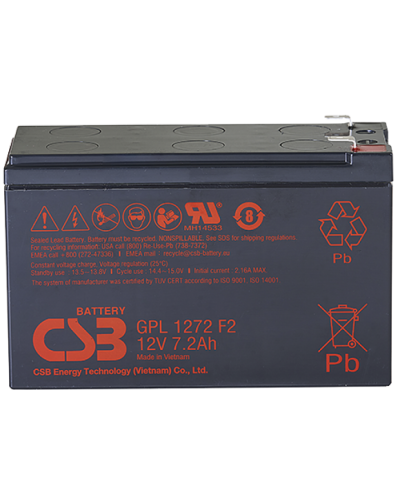CSB GPL 1272 F2 FR. Аккумулятор герметичный свинцово-кислотный. CSB в Братске