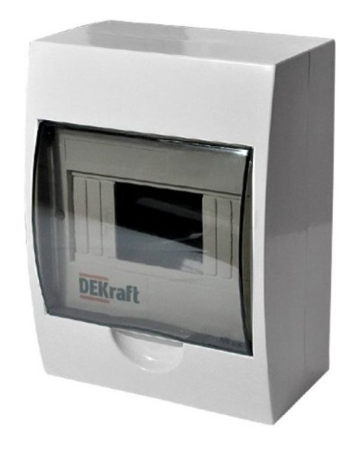 ЩРН-П-6 IP41 настенный (31009DEK). Щиток модульный с прозрачной дверцей. DEKraft в Братске