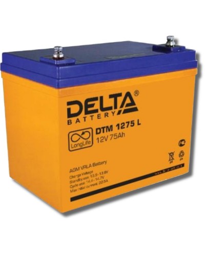 Delta DTM 1275 L. Аккумулятор герметичный свинцово-кислотный. Delta в Братске