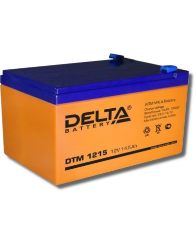 Delta DTM 1215. Аккумулятор герметичный свинцово-кислотный. Delta в Братске