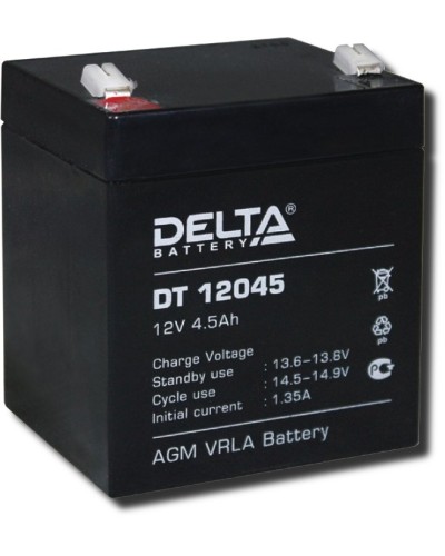 Delta DT 12045. Аккумулятор герметичный свинцово-кислотный. Delta в Братске