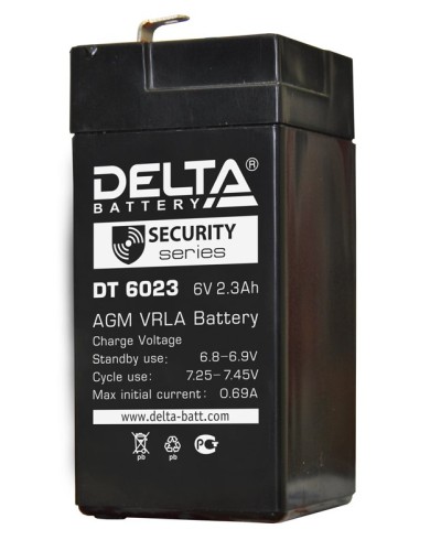 Delta DT 6023 (75мм). Аккумулятор герметичный свинцово-кислотный. Delta в Братске