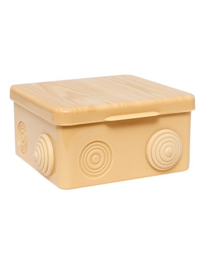 КМР-030-014 с крышкой (100х100х55) светлое дерево IP54 (plc-kmr-030-014-s). Коробка распределительная. EKF в Братске