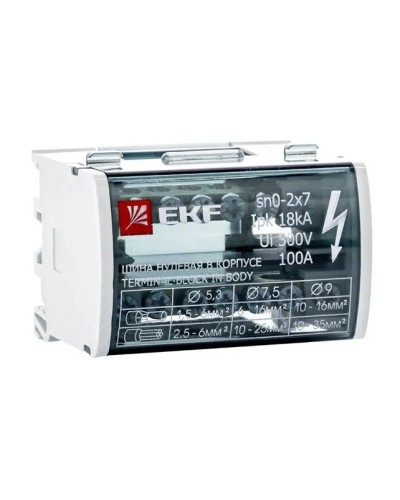 Шина нулевая в корпусе 2х7 (sn0-2х7). Шина нулевая в корпусе. EKF в Братске