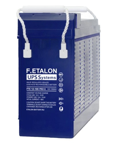 F.ETALON FTE 12-100 PRO X. Аккумулятор герметичный свинцово-кислотный. ETALON в Братске