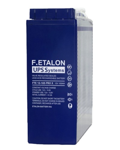F.ETALON FTE 12-105 PRO X. Аккумулятор герметичный свинцово-кислотный. ETALON в Братске