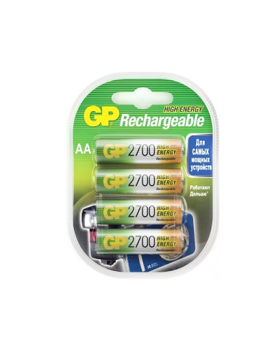 GP 270AAHC AA (GP 270AAHC-2DECRC4), упак. 4 шт.. Перезаряжаемые аккумуляторы. GP Batteries в Братске