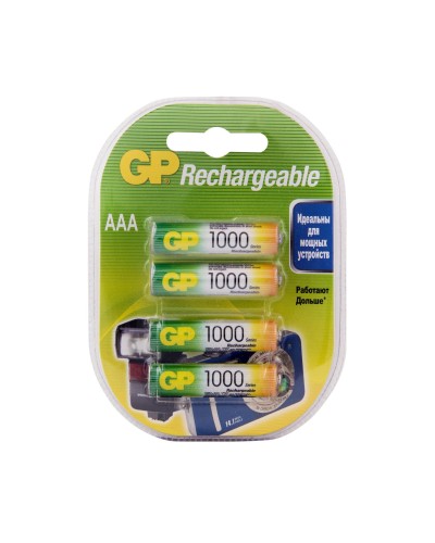 GP 100AAAHC AAA (GP 100AAAHC-2DECRC4), упак. 4 шт.. Перезаряжаемые аккумуляторы. GP Batteries в Братске