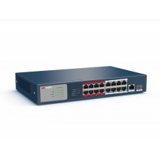 DS-3E0318P-E/M(B). Коммутатор с питанием POE. Hikvision