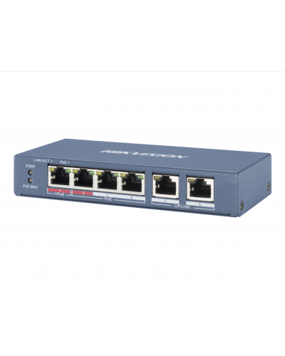 DS-3E0106P-E/M. Коммутатор с питанием POE. Hikvision в Братске