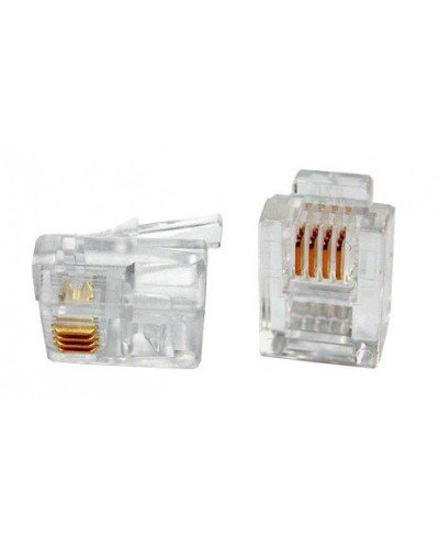 PLUG-6P4C-P-C2-100 (100 шт). Разъем RJ-12. Hyperline в Братске