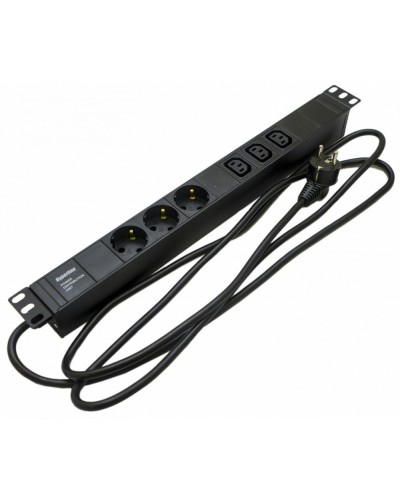 SHE19-3SH-3IEC-2.5EU. Блок розеток 19. Hyperline в Братске