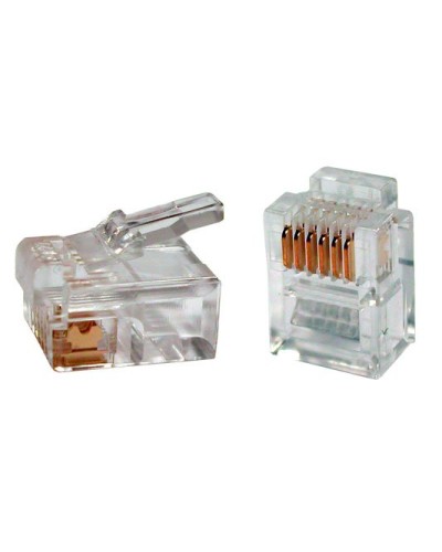 PLUG-6P6C-P-C2-100 (100 шт). Разъем RJ-12. Hyperline в Братске
