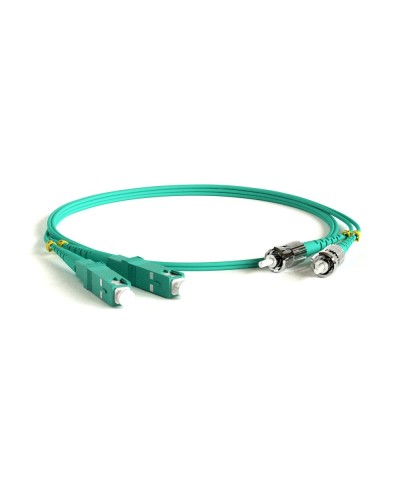 FC-D2-503-SC/PR-ST/PR-H-3M-LSZH-AQ. Патч-корд волоконно-оптический многомодовый. Hyperline в Братске