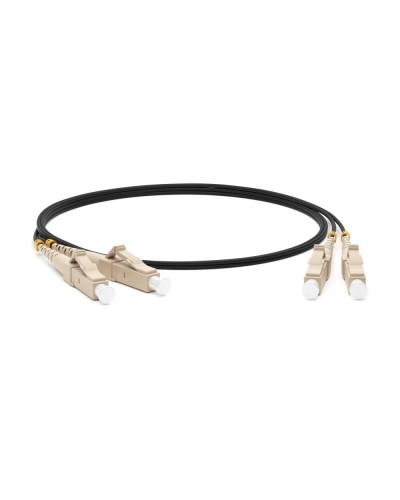 FC-D2-50-LC/PR-LC/PR-H-1M-LSZH-BK. Патч-корд волоконно-оптический многомодовый. Hyperline в Братске