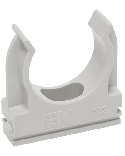 Держатель с защёлкой D20 серый ELASTA (100 шт) (CTA10D-CF20-K41-100). Держатель с защёлкой. IEK в Братске