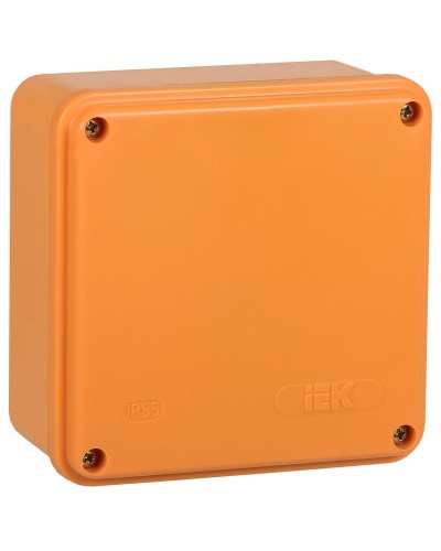 Коробка распаячная огнестойкая ПС 100х100х50 6P 4мм² IP44 гладкие стенки (UKF20-100-100-050-6-4-09). Коробка распаячная огнестойкая безгалогенная (HF). IEK в Братске