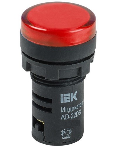 Лампа AD22DS (LED)матрица D22мм красный 230В (BLS10-ADDS-230-K04). Светосигнальный индикатор. IEK в Братске