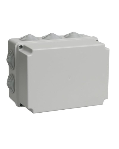 Коробка распаячная КМ41246 190х140х120 открытой проводки IP55 10 гермовводов серая (UKO10-190-140-120-K41-55). Коробка распаячная безгалогенная (HF). IEK в Братске