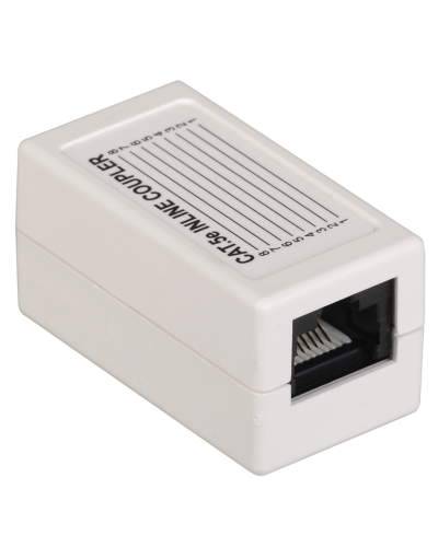 CS70-1C5EU. Проходной адаптер категория 5Е UTP тип RJ45-RJ45, белый. ITK в Братске