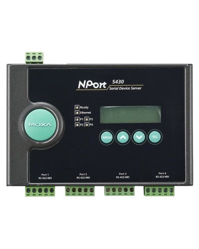 NPort 5430. 4-портовый асинхронный сервер. MOXA в Братске