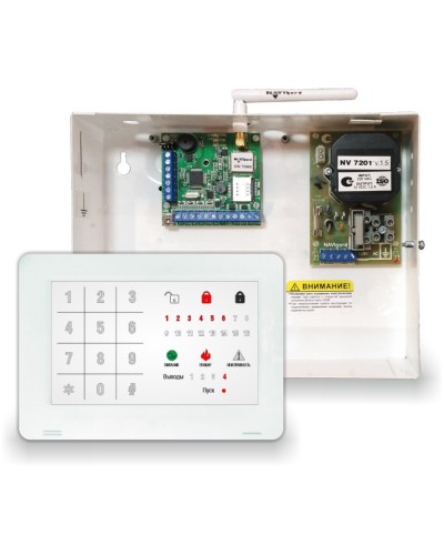 NV 1010c/8524. Устройство оконечное объектовое приемно-контрольное c GSM коммуникатором. NAVIgard в Братске