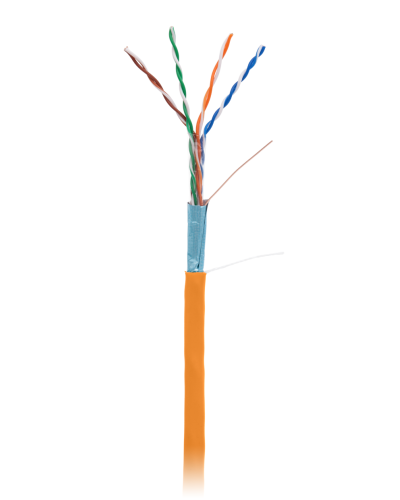 F/UTP 4pair, Cat5e, In, LSZH (EC-UF004-5E-LSZH-OR). Кабель «витая пара» (LAN) для структурированных систем связи. NETLAN в Братске
