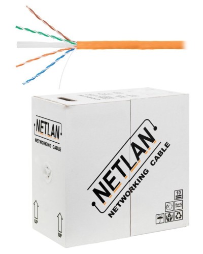 U/UTP 4pair, Cat6, Solid, In, LSZH (EC-UU004-6-LSZH-OR). Кабель «витая пара» (LAN) для структурированных систем связи. NETLAN в Братске