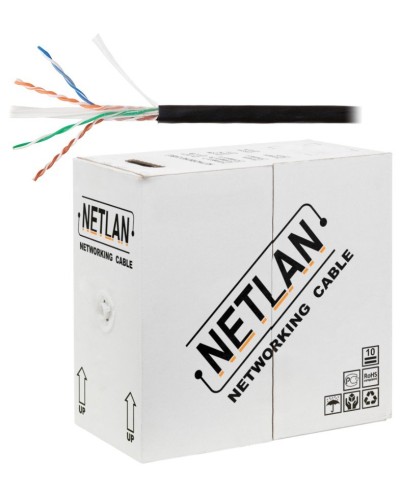 U/UTP 4pair, Cat6, Solid, Out, PE (EC-UU004-6-PE-BK). Кабель «витая пара» (LAN) для структурированных систем связи. NETLAN в Братске