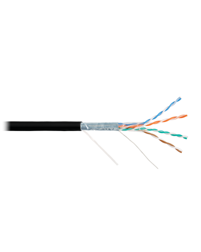 F/UTP 4pair, Cat5e, Solid, Out, PVC (NMC 9200B-BK). Кабель «витая пара» (LAN) для структурированных систем связи. NIKOMAX в Братске