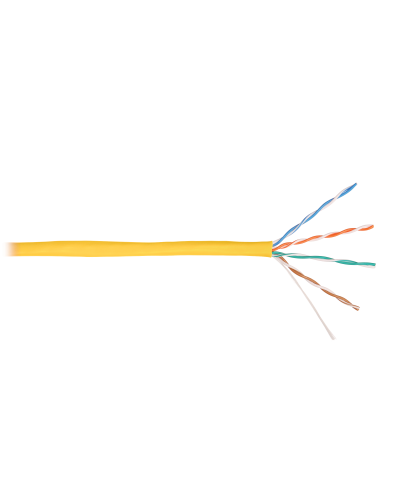U/UTP 4pair, Cat5e, Solid, In, PVC (NMC 4100A-YL). Кабель «витая пара» (LAN) для структурированных систем связи. NIKOMAX в Братске