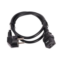 NTSS-PC19772 C19-Schuko проводник.:3х1.5мм2 3м 220/250В 16А черный. Кабель питания. NTSS