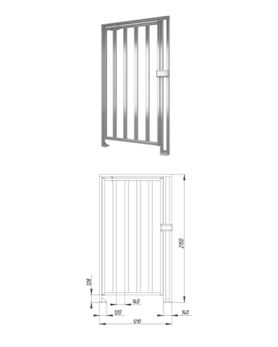 Praktika К-10-Н правая. Калитка полноростовая. OXGARD в Братске