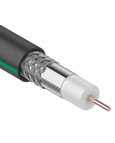 SAT 703 B, Cu/Al/Al, 75%, 75 Ом, 100 м, черный OUTDOOR. PROconnect. (01-2436-1). Кабель коаксиальный радиочастотный. PROCONNECT в Братске
