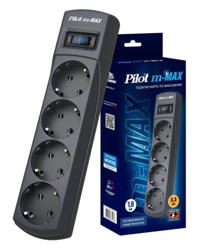 Pilot m-MAX 1.8м. Сетевой фильтр. Pilot в Братске