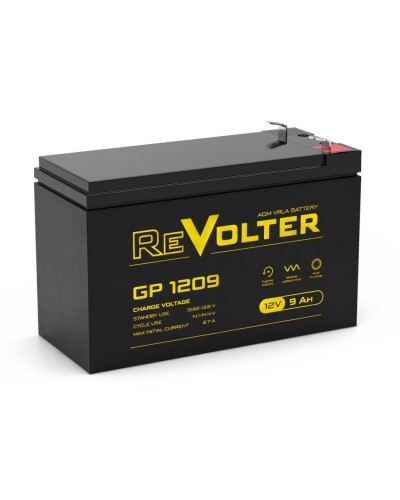 Revolter GP 1209. Аккумулятор автомобильный герметичный свинцово-кислотный. Revolter в Братске