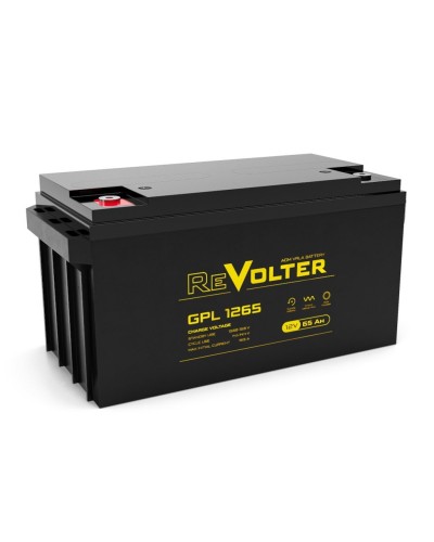 Revolter GPL 1265. Аккумулятор автомобильный герметичный свинцово-кислотный. Revolter в Братске