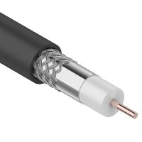 RG-6U, 75 Ом, CCS/Al/Al, 64%, 100 м OUTDOOR. REXANT (01-2202). Кабель коаксиальный радиочастотный. Rexant