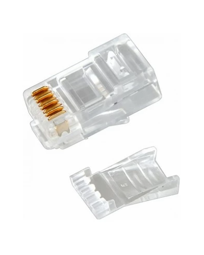 Разъем RJ-45(8P8C) под витую пару, UTP, CAT 6, с вставкой REXANT (05-1031). Разъем RJ-45. Rexant в Братске