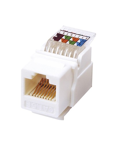 Модуль Keystone Jack RJ-45(8P8C), UTP, CAT 5e, тип 180 градусов, самозажимной, белый REXANT (03-1012): Модуль Keystone Jack в Братске
