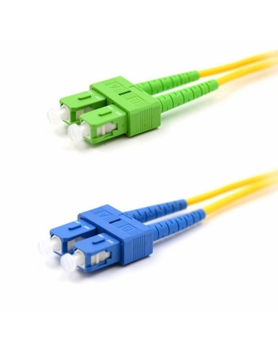 Патч-корд оптический переходной (SM), 9/125 (OS2), SC/APC-SC/UPC, (Duplex), PVC, 2м REXANT (50-2059): Патч-корд оптический в Братске