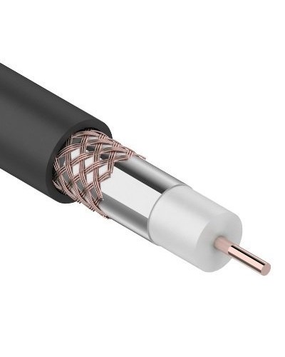 RG-6U+Cu, 75 Ом, Cu/Al/Cu, 64%, 305 м OUTDOOR REXANT (01-2232). Кабель коаксиальный радиочастотный. Rexant в Братске