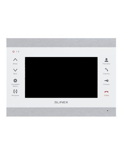 SL-07MHD (серебро+белый). Монитор домофона цветной с функцией «свободные руки». SLINEX в Братске